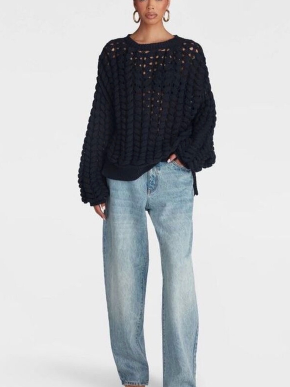 KBB by Kahlana - Women's Pullover Sweater 'The Chunk” - Picture 2 of 2